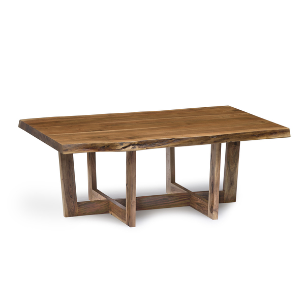 Alaterre Furniture Berkshire Natural Live Edge Wood Large Coffee Table, Weight: 75 AWBB1220S
